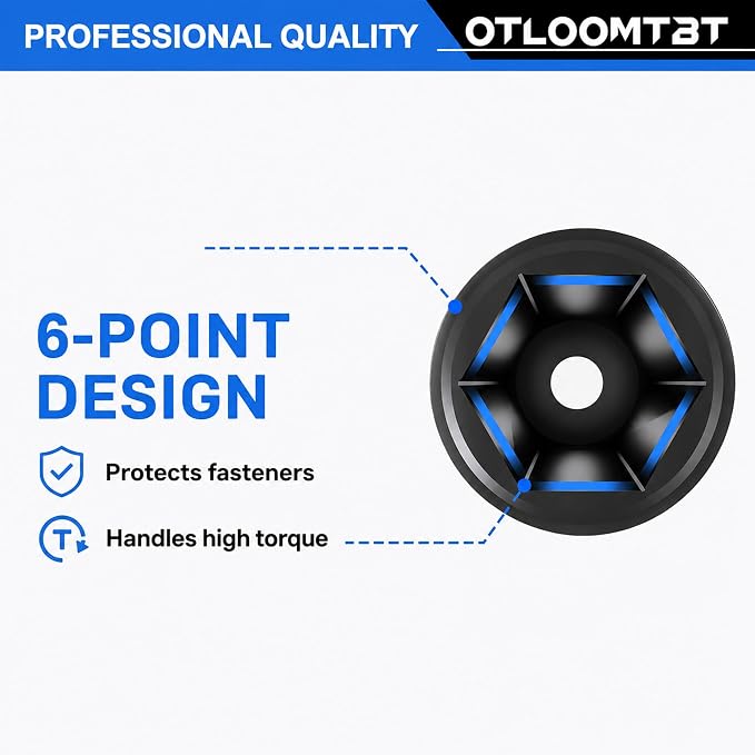OTLOOMTBT 1/2" Drive Impact Socket Set, Metric Deep - Image 8