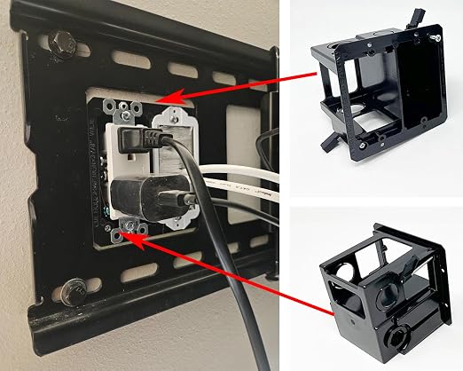 iMBAPrice LVDR2-2 2-Pack Combo Electrical & Low-Voltage Old Work Box, 2-Gang - Image 3