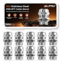 QILIPSU 10pcs 3/4" NPT 304 Stainless Steel Cable Gland Waterproof IP68 Metal by QILIPSU