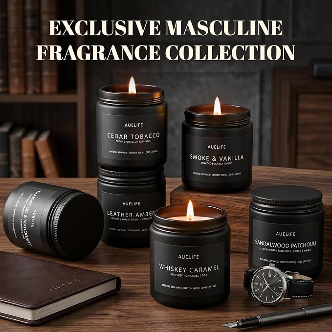 6 Pack Scented Candles for Home, 3.5oz Natural Soy Wax Candles Gift Set - Image 3