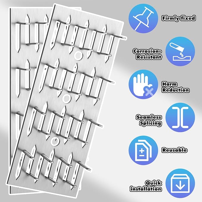 100 Pcs Blulu Impaling Clips Acoustic Panels, Drywall Repair Impaler Push-on - Image 5