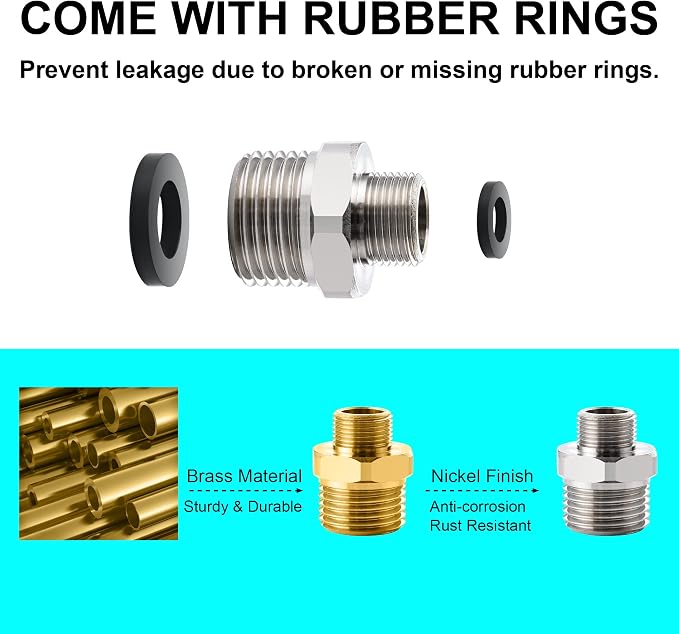 1/2 to 3/8 Reducer Faucet Adapter - Image 3