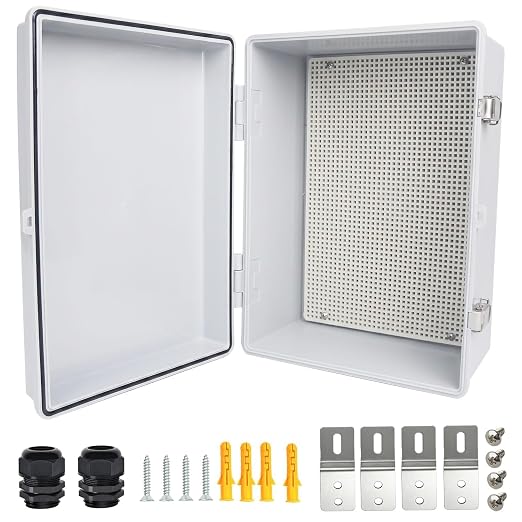 Electrical Junction Box, IP67 Waterproof Outdoor Box ABS Plastic Enclosure by Qukipet