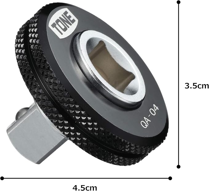 TONE Quick Adapter QA-04 1/2" Inch Drive Black - Image 5