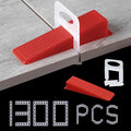 Tile Leveling System 1000-Piece Tile Leveling Spacer Clips and 300-Piece by AxPower