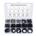 200 Pcs O Ring Assortment Kit, Rubber Washer Orings, Automotive, Air Gas by MUZHUPGUZ