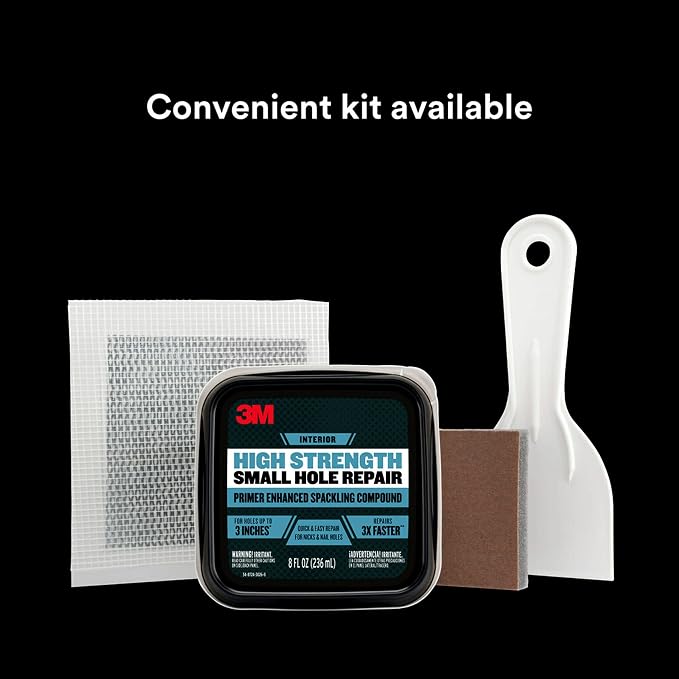 3M High Strength Spackling Compound, 32 oz, Small Hole Repair Primer Enhanced - Image 5