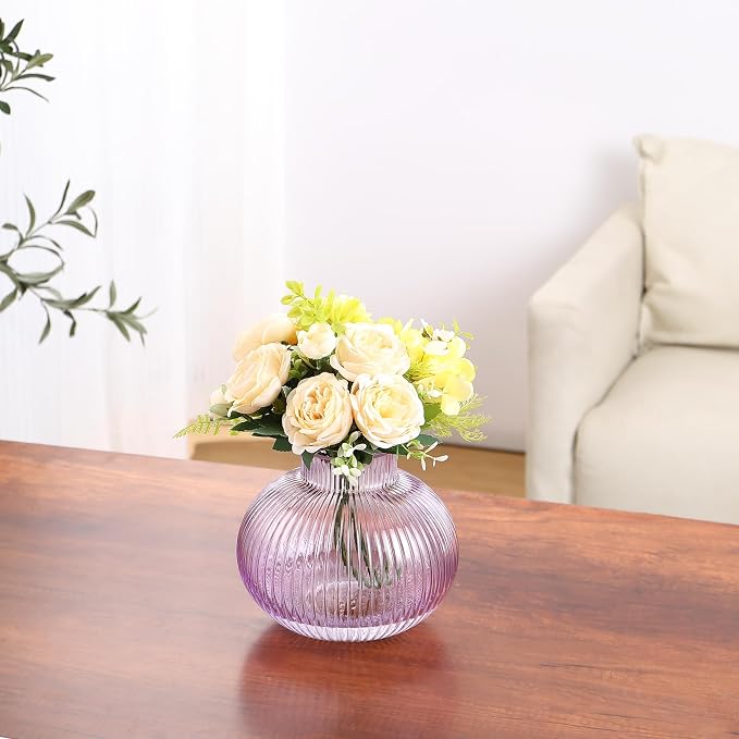 Purple Glass Vase, Flower Vases - Image 6