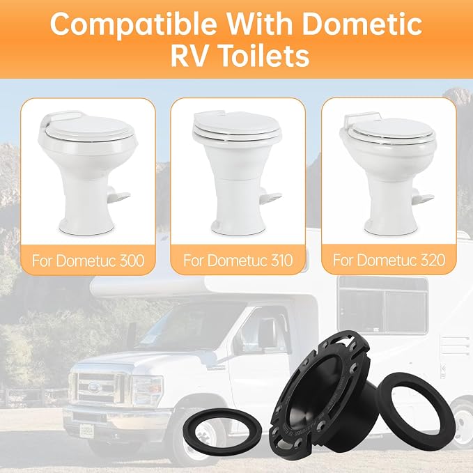 RV Toilet Seal and 3" Socket Floor Flange Kit - Image 5