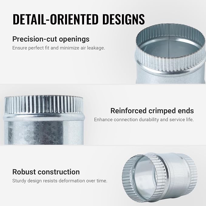 3 Inch Round Galvanized Steel Duct Connector - Image 3