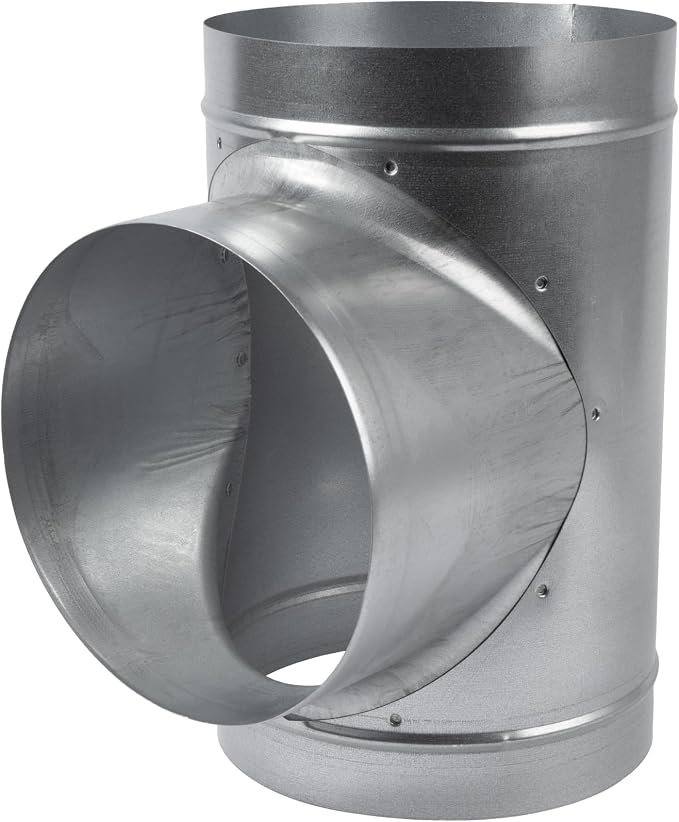 90° Degree Ø8 x 8 x 8 Inch T Shape Duct Splitter by HVACOV