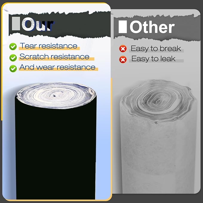 40"x100ft Black Floor Protection Film Anti Slip Paint Proof Reusable Cover - Image 5
