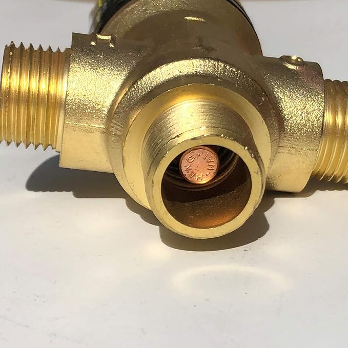 Thermostatic Mixing Valve with 1/2 NPT Male Connections, Water Temperature - Image 4