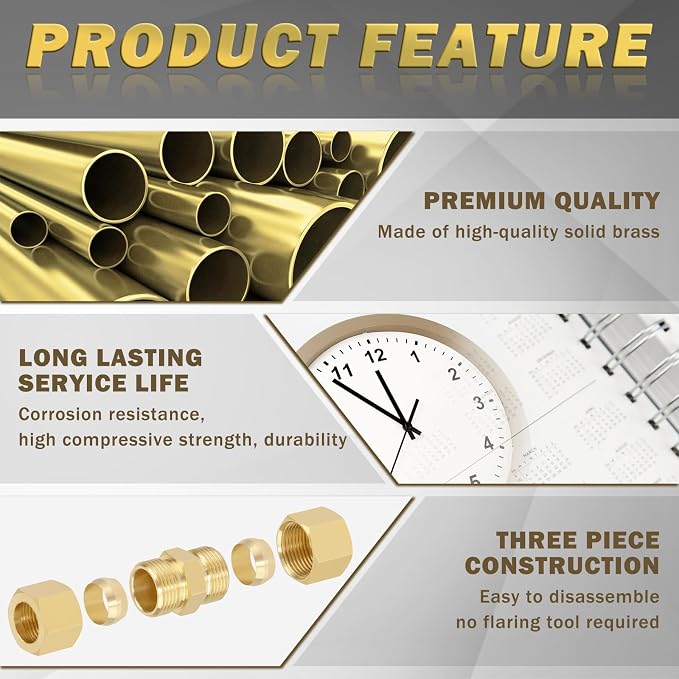 Brass Tube Pipe Compression Fitting - Image 3