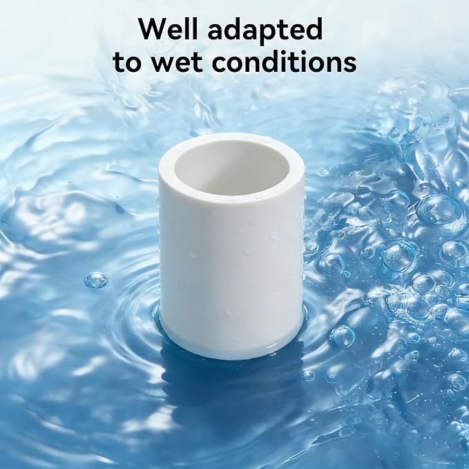 1Pack 3 Inch White PVC Pipe Coupling, Socket x Socket, Schedule 40 Heavy Duty - Image 4