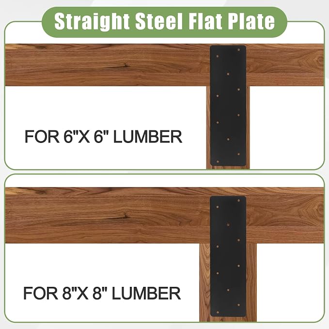 4 Pcs 15.7"x 5" Straight Steel Flat Plate|0.12" Thick Mending Plates | - Image 4