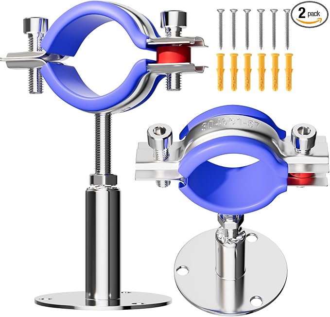 2 Pack Wall Mount Ceiling Mount Pipe Supports Suitable by Unknown