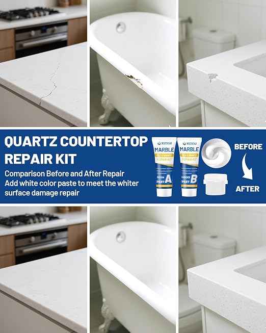 Marble and Granite Repair Kit DIY Fix Reattaches Countertop | 160g/5.64oz - Image 8