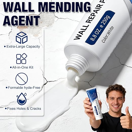 2PCS Drywall Repair Kit, Wall Mending Agent, Wall Patch Repair Kit - Image 5