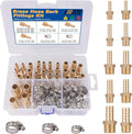 KOOTANS 32PCS Brass Hose Barb Fittings Barb to NPT Male Thread Adapter Kit by KOOTANS
