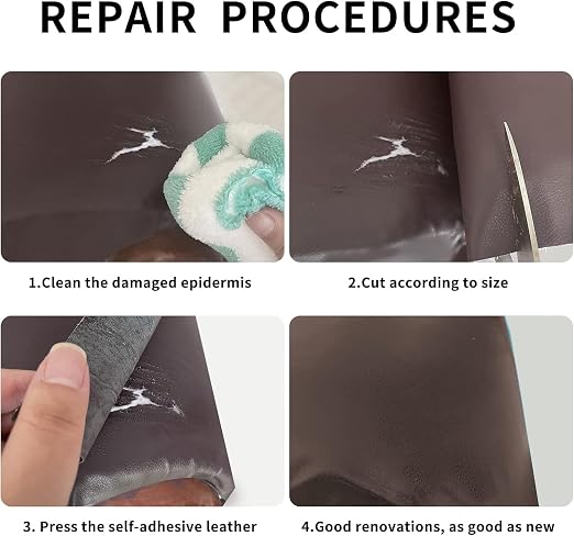 Leather Repair Patch, 24 x 54 Inch, Self Adhesive Leather Repair Tape, Large - Image 4