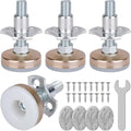Heavy Duty Furniture Levelers 3/8''-16 Thread w/ T-Nut Kit Furniture Leveling by Sanchamy