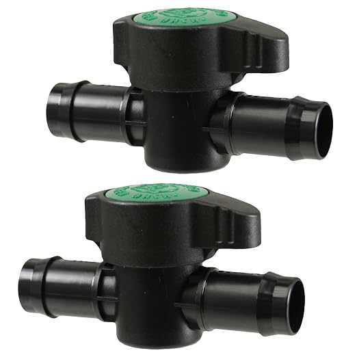 2-Pack In-Line Barbed Ball Valve 13mm - Image 2