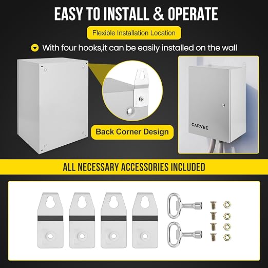 Garvee Outdoor Electrical Box, NEMA 4X Electrical Enclosure Box IP66 Waterproof - Image 5