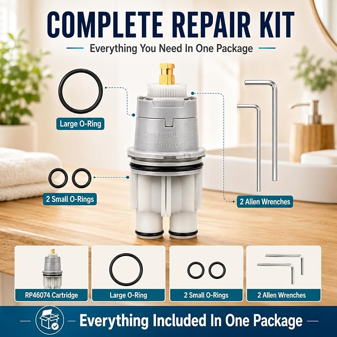 2 Pcs RP46074 Delta Shower Cartridge Compatible - Image 9