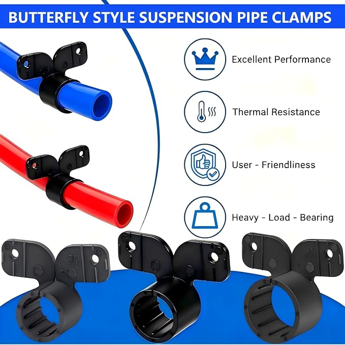 LAZIRO 1/2 Inch Pex Suspension Pipe Clamps, Tubing Supports - Image 5