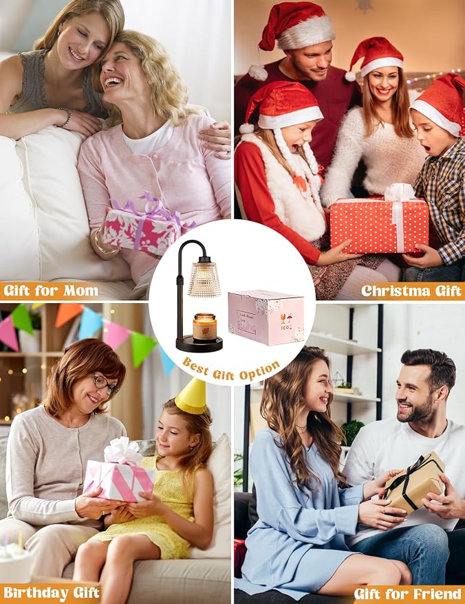 Innqoo Candle Warmer Lamp with Timer, Dimmable Candle Warmer - Image 7