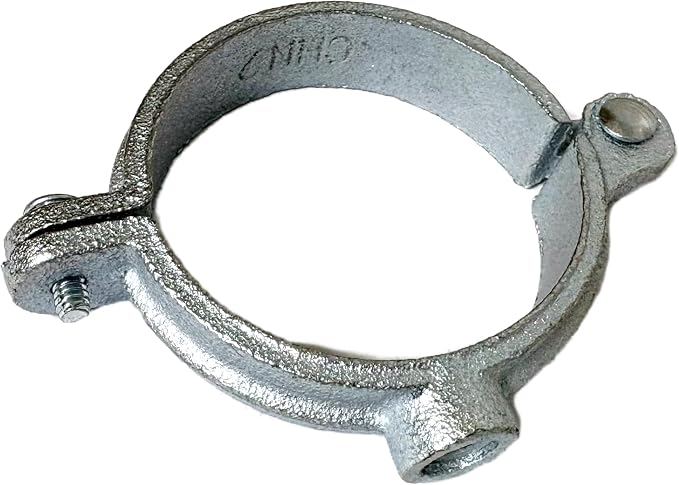 1/2" NPS Hinged Split Ring Pipe Hanger, Pre Galvanized, 3/8" Rod Fitting - Image 5