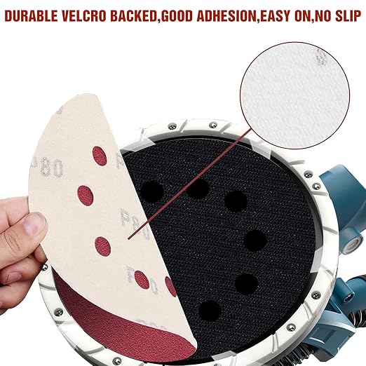 9 Inch 10 Holes Sanding Disc 100 Grit Drywall Sandpaper 30PCS - Image 3