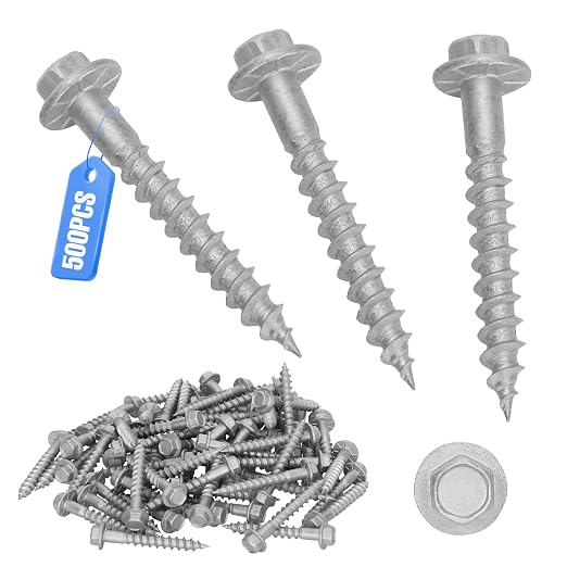 Mech.Galv.#10 x 1-1/2" Joist Hanger Screws-500 Qty, Joist Connector Screws | by CableRailing