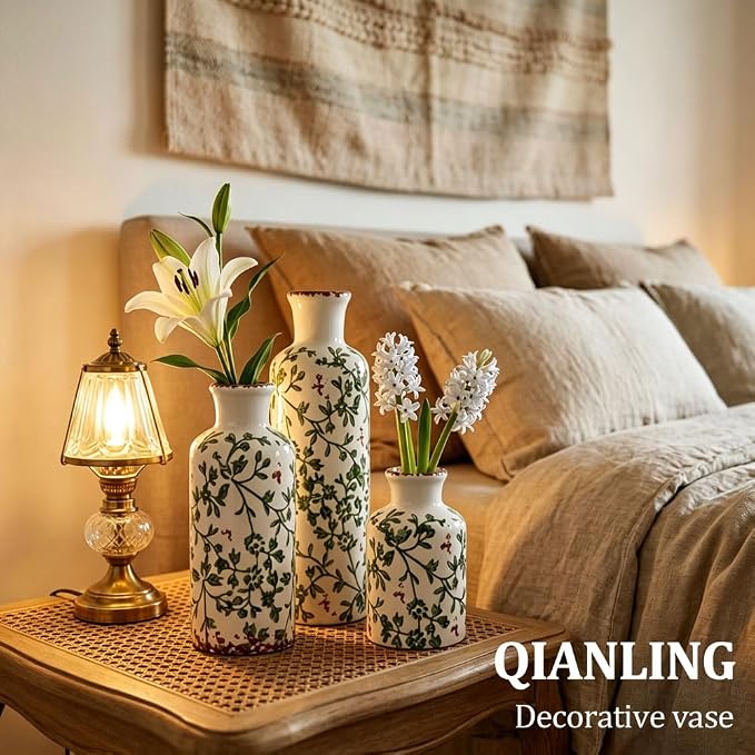 Green Ceramic Vase Set - Image 7