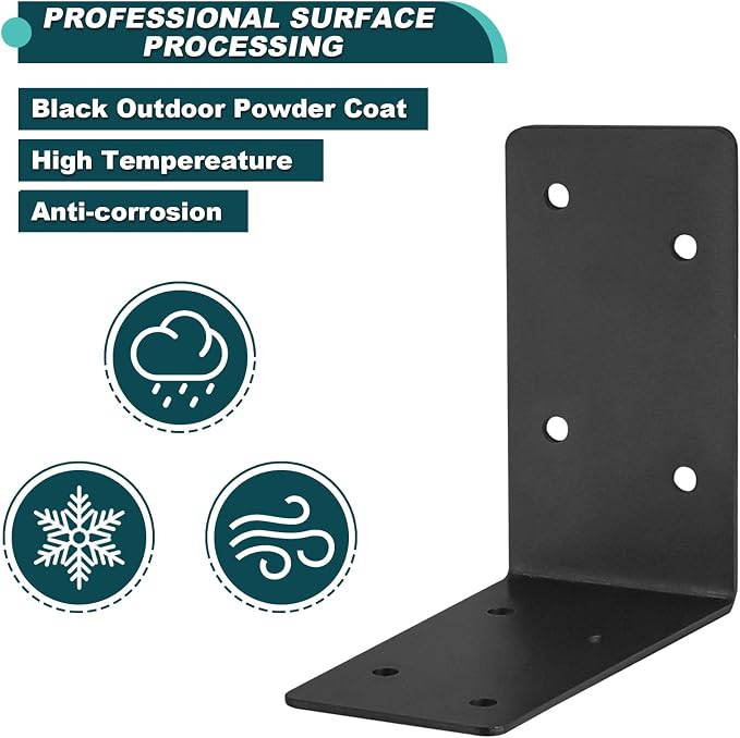 20Pcs Corner Braces, Right Angle Bracket | 2mm Steel Raised Garden Bed Corner - Image 4