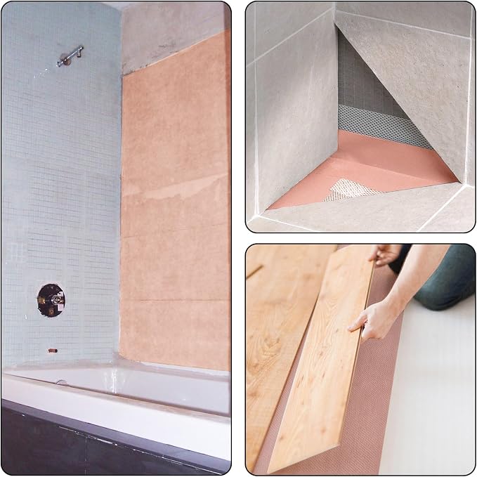 Waterproofing Membrane Band for Shower, Waterproof Membrane Tape-3.3Ftx65Ft | - Image 7