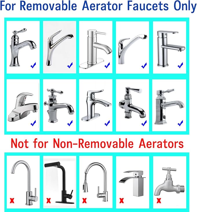 Faucet Aerator Adapter, 55/64" Male to 55/64" Male | Chrome Brass Faucet - Image 6