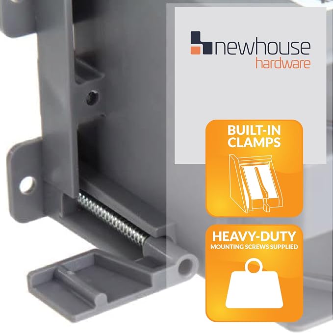 Newhouse Hardware 1-Gang PVC Old Work Electrical Outlet Box | 14 cu. in. - Image 3