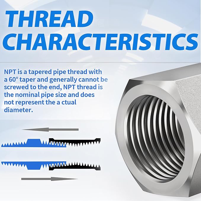 ChillWaves 304 Stainless Steel In-Line Split Check Valve 3/8" NPT Female Thread - Image 6