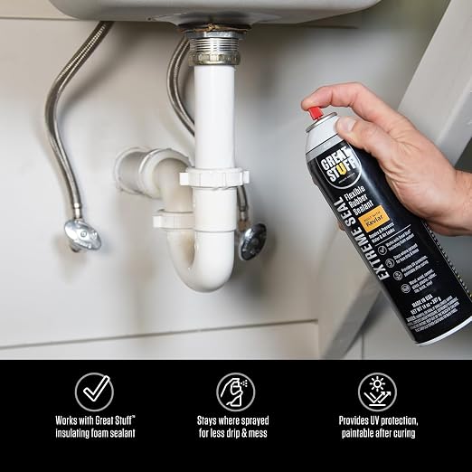 Great Stuff Extreme Sealant White 14 oz Aerosol - Image 3