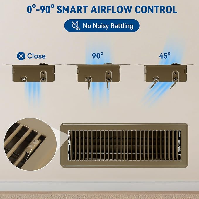 6" x 14" Floor Register Vent Covers 2-Pack - Image 5