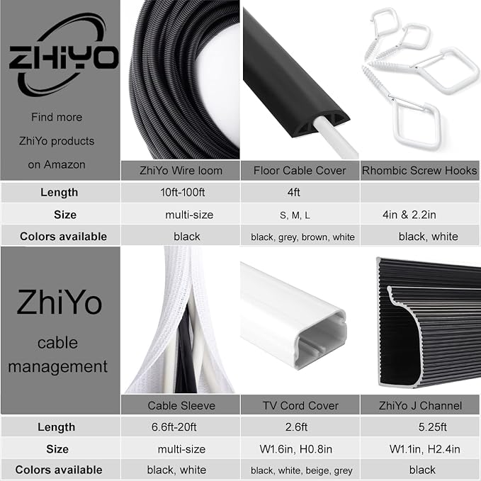 20FT 1/4in Wire Loom Split Tubing Auto Wire Conduit Flexible Cover Black - Image 7