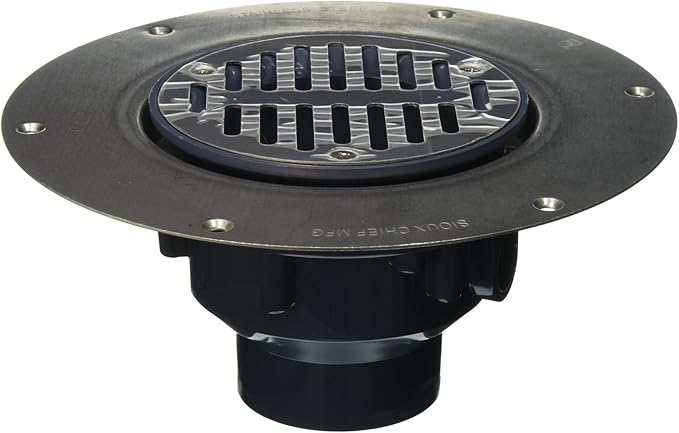 822-2PS Halo Drain Adjustable Floor Drain Schlage 40 Hub Connection by Soux+Chief