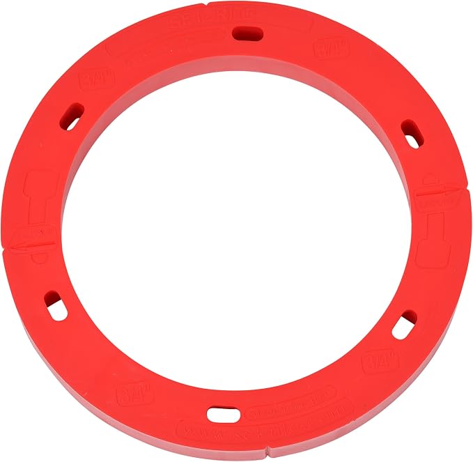Oatey 43410 Set-Rite Red Toilet Flange Spacer, 3/4 in. - Image 4