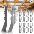 50 Pcs 2x6 Joist Hangers, 18 Gauge Metal Face Mount Joist Hangers, Lu26 Joist by Levendor