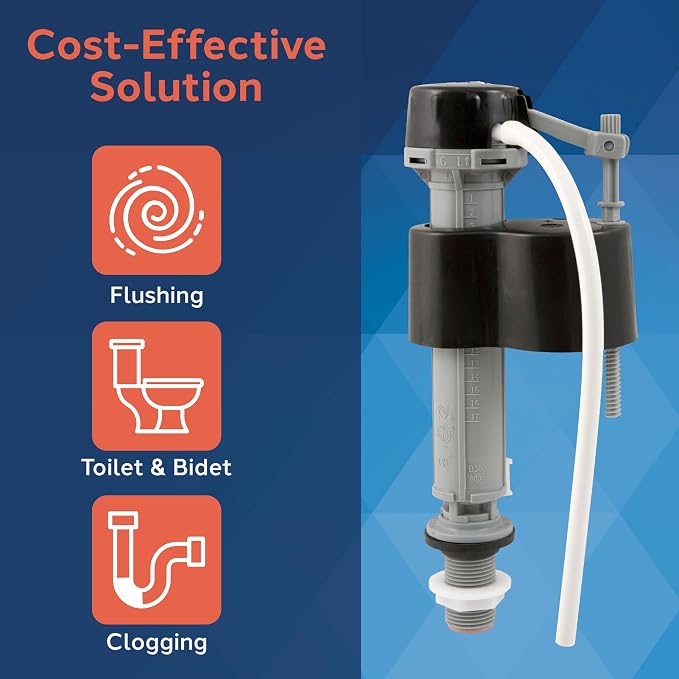 PlumbCraft Echo-friendly Adjustable Flush Toilet Fill Valve Assembly 7030711 - Image 2