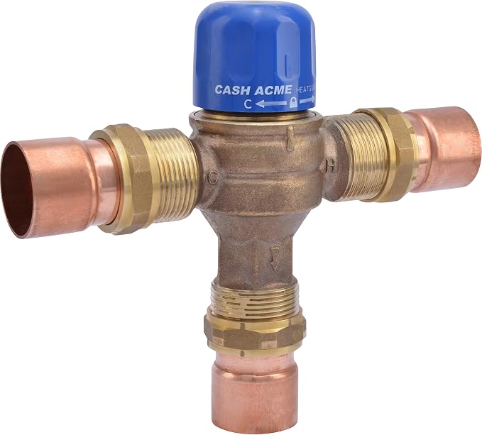 Cash Acme 1-1/4 Inch HG115 Sweat Thermostatic Mixing Valve by CashAcme