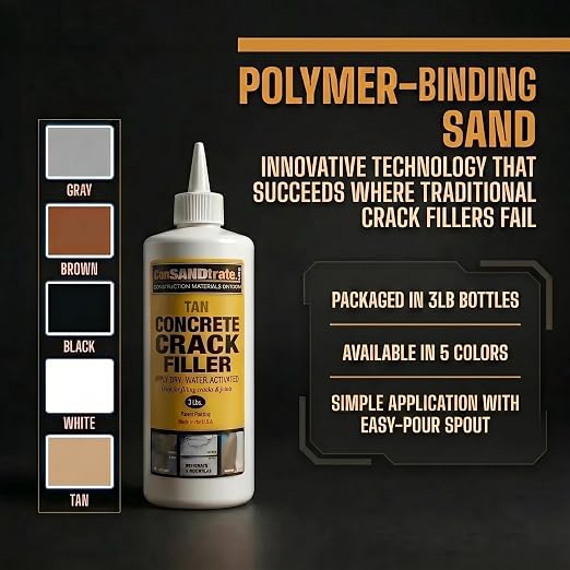 Concrete Crack Filler - 3 lb. for Filling in Concrete Cracks on driveways - Image 6