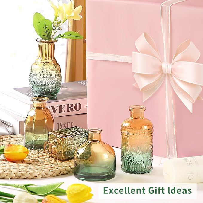 Glass Bud Vases in Bulk Set of 30 Pcs, Small Glass Vases - Image 3